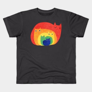 Rainbow cats Kids T-Shirt